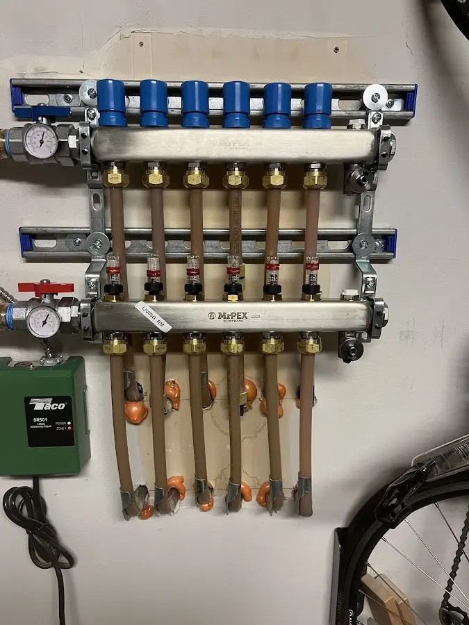 Plumber performing Gas Leak Detection at a residential property in Tyrone